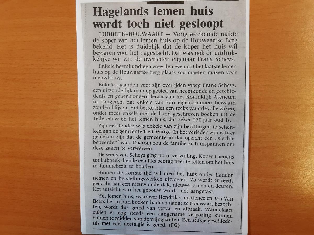 Lemen Huis Houwaart Tielt-Winge Exterior photo